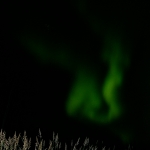 Revontulet tontin yllä syyskuussa 2015.